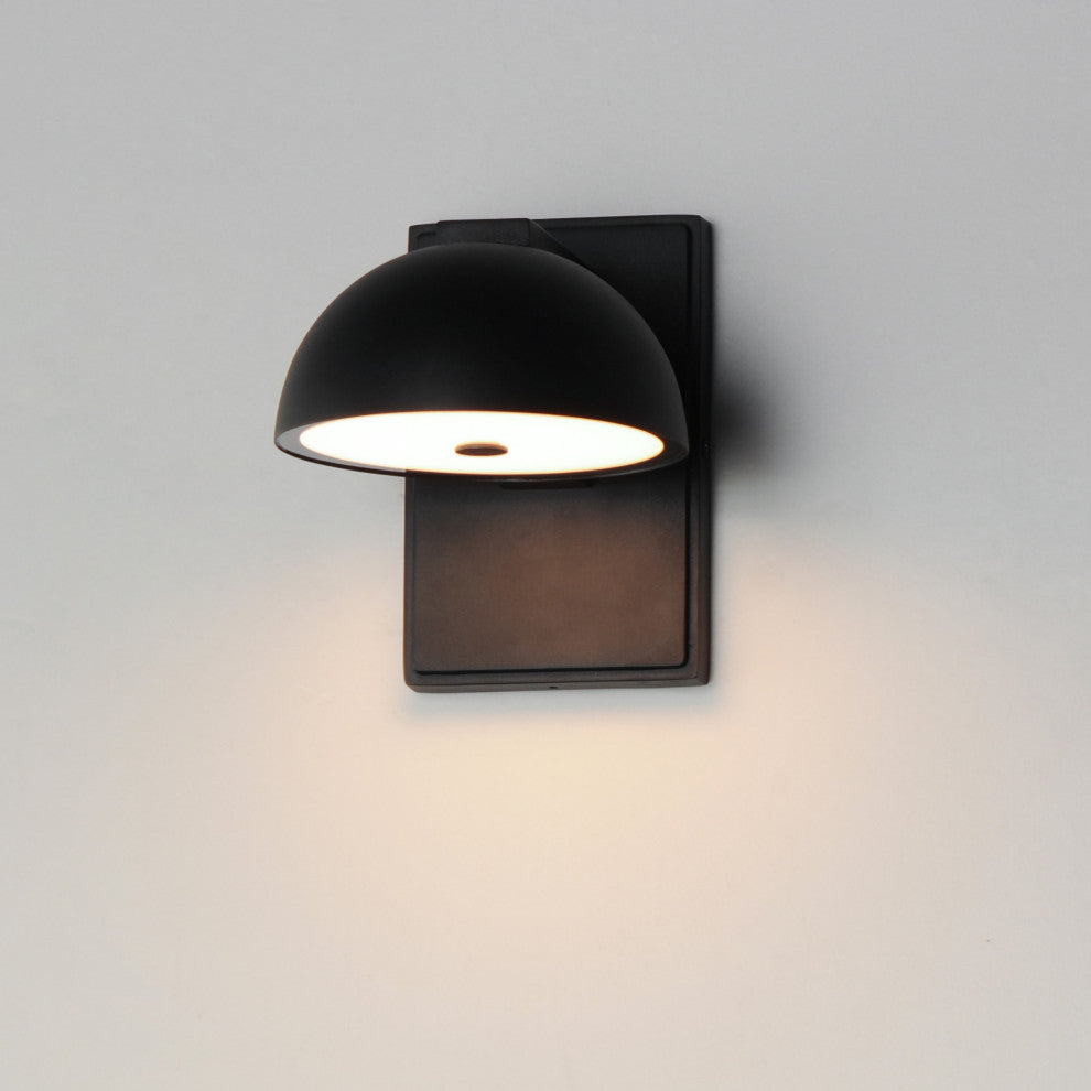 ET2 E30242 Cauldron 7" Tall LED Outdoor Wall Sconce - 3000K - Black