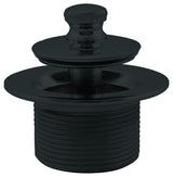 Twist & Close 1-3/8" Npsm Fine Thread Bath Drain In Powder Coated Flat Black