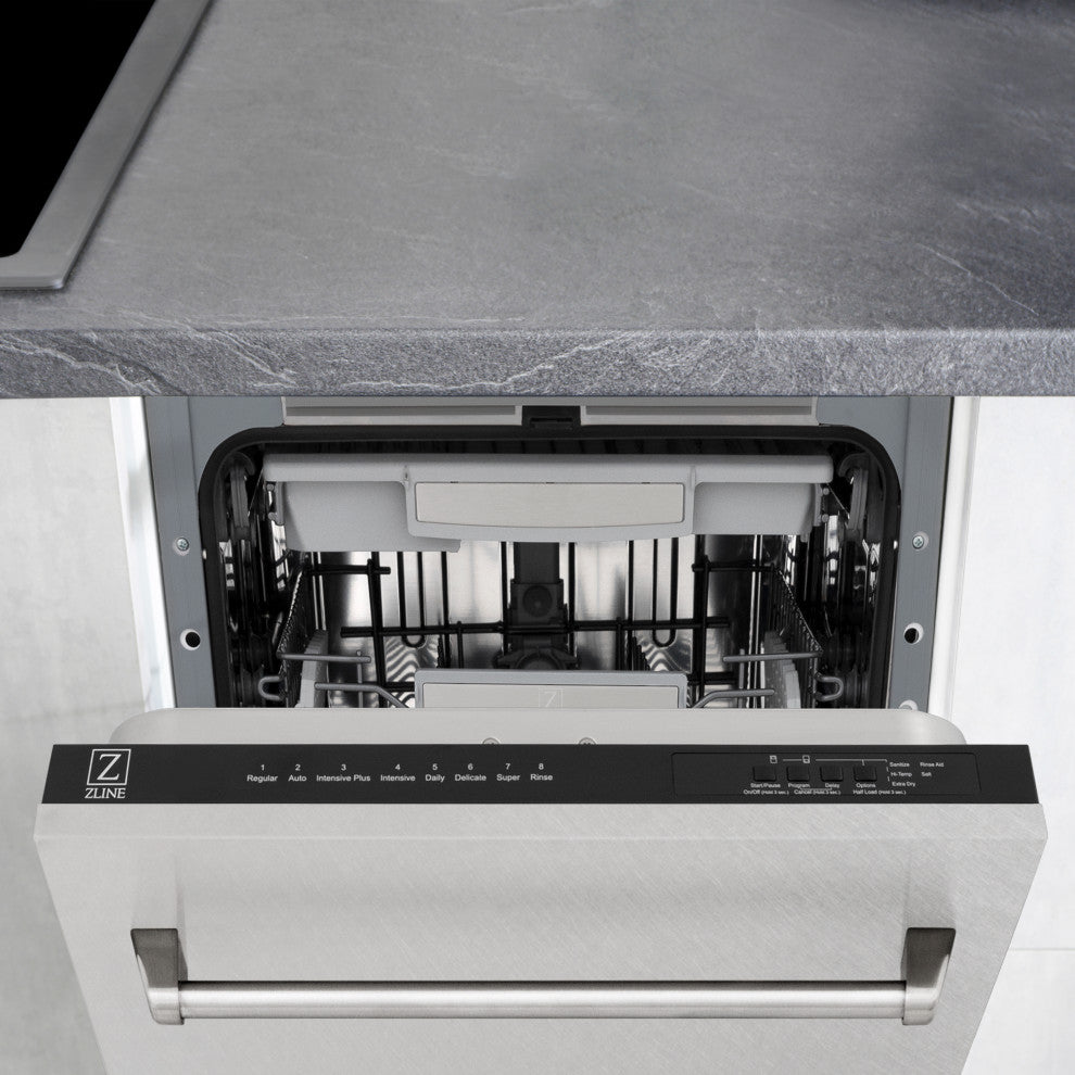 ZLINE 18" Tall Tub Dishwasher, DuraSnow With Stainless Steel Tub DWV-SN-18