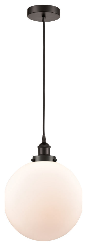 Innovations 616-1PH-OB-G201-12-LED 1-Light Mini Pendant, Oil Rubbed Bronze