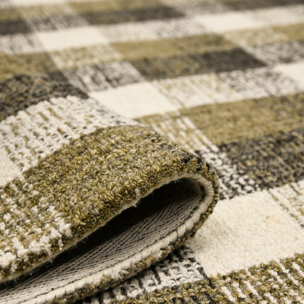 Tartan Cartwell Area Rug, Brown, 8'' x 10'', Plaid