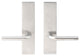 Cologne Lever, Full Dummy Tubular Pair, Left Hand, Satin Stainless Steel