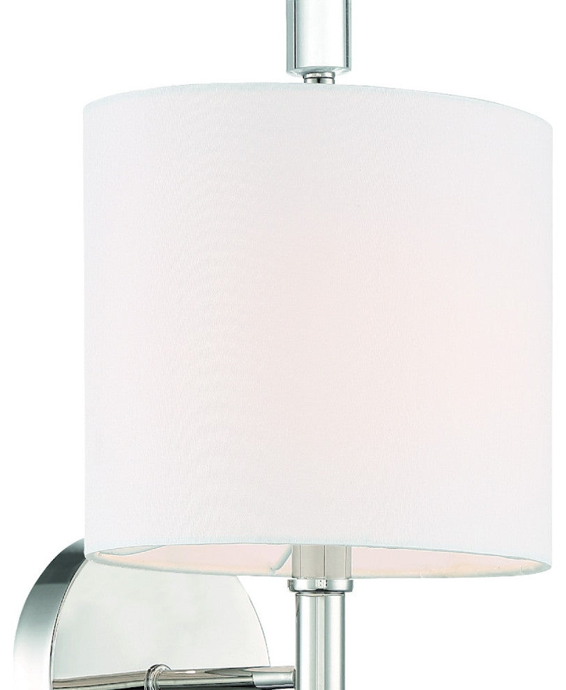 Rachel 1 Light Polished Nickel Wall Sconce