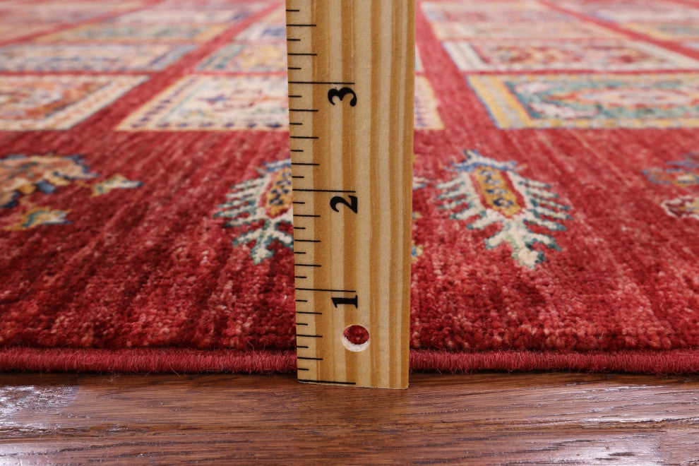 Hand-Knotted Tribal Persian Gabbeh Rug 5' 1" X 6' 1" Q4943