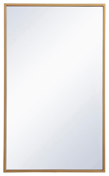 Metal mirror medicine cabinet 17 inch x 28 inch in Brass