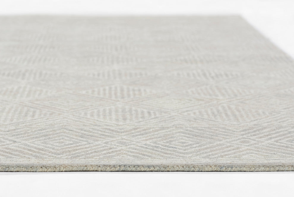 Momeni Mallorca Hand Hooked Wool Grey Area Rug 9'x12'