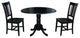 42" Dual Drop Leaf Table With 2 San Remo Chairs