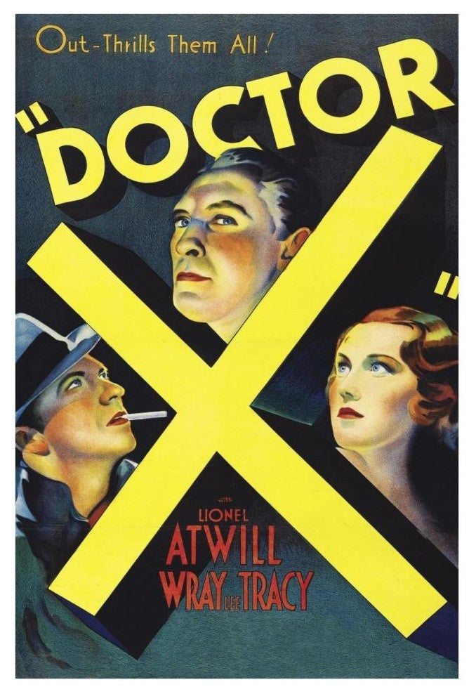 "Vintage Film Posters: Doctor X" Digital Paper Print, 26"x38"