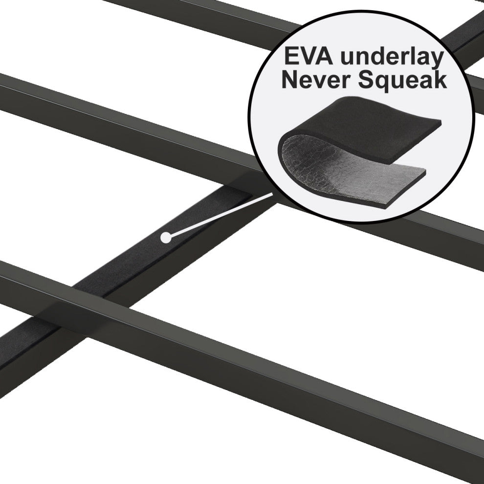 Gewnee Queen Size Bed Frame with Charging Station