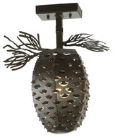 13W Stoneycreek Pinecone Semi-Flushmount