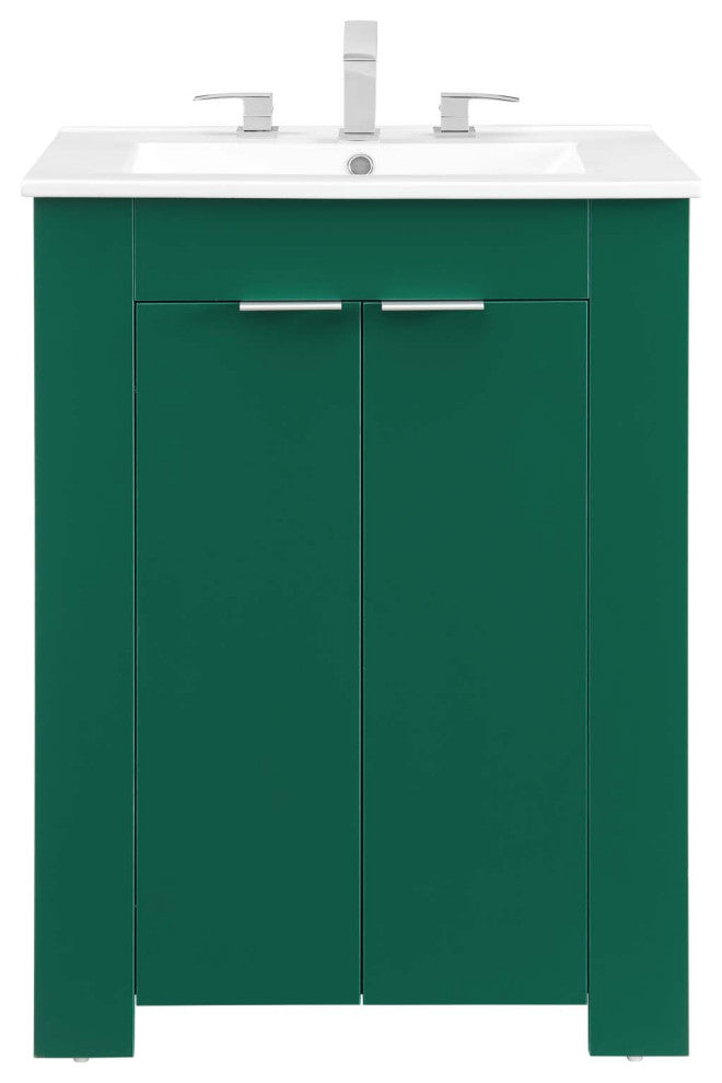 Maybelle 24" Bathroom Vanity-Green White