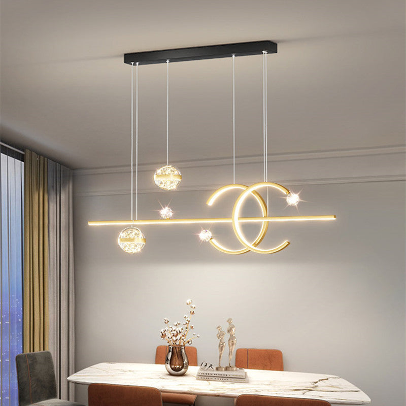 Airolo | Pendant Light In A Nordic Style For Dining Room, Golden, Cool Light