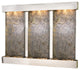 Deep Creek Falls Fountain, Green Featherstone, Stainless Steel, Square