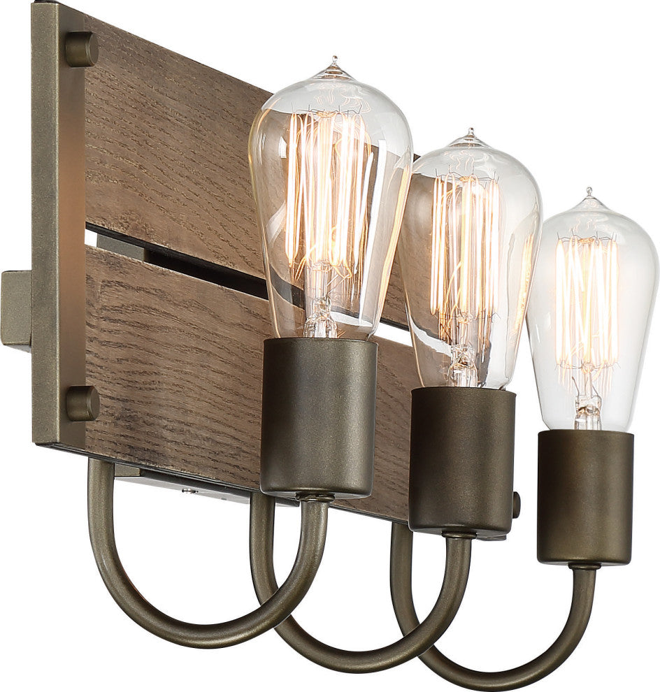 Nuvo Winchester 3-Lights Incandescent Bronze Wall Mount Light