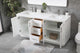 72" Double Bathroom Vanity, White
