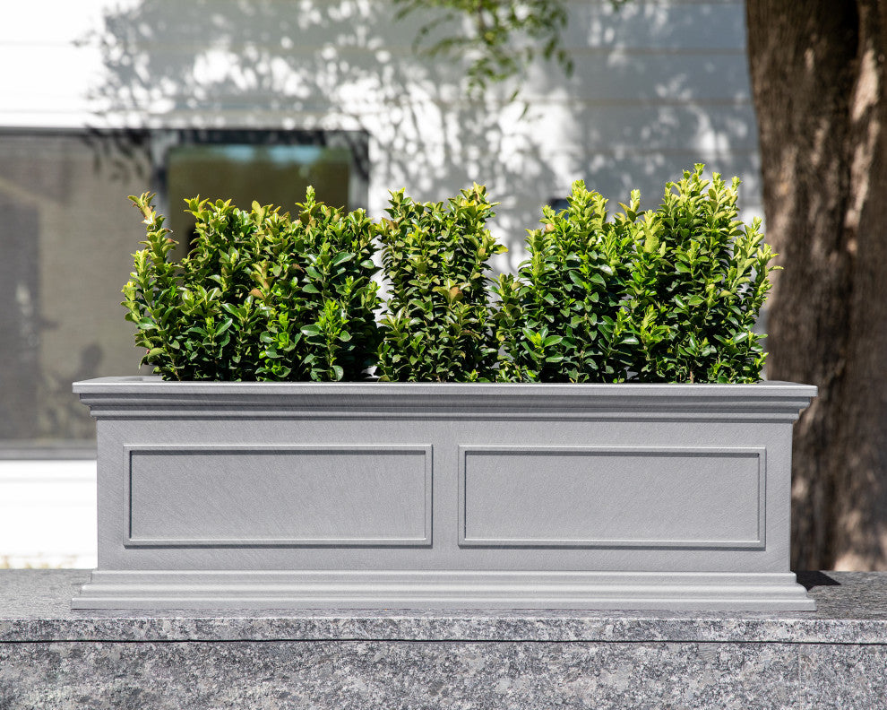 Brixton Planter Box, 36", Gray, 2 Pack