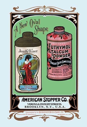 A New Oval Shape, Talcum Powder - Fine Art Giclee Print 24" x 36"