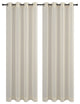 54"x96" Sahara, Set of 2, Linen Sheer Panels With Grommets, Eggshell