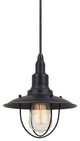 60W Allentown Metal Pendant, Dark Bronze Finish