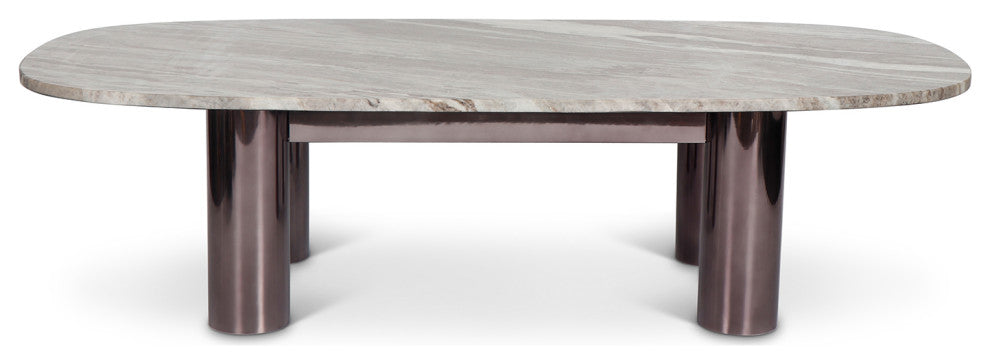Marbelle Elliott Coffee Table, Toronto Sand Marble Finish