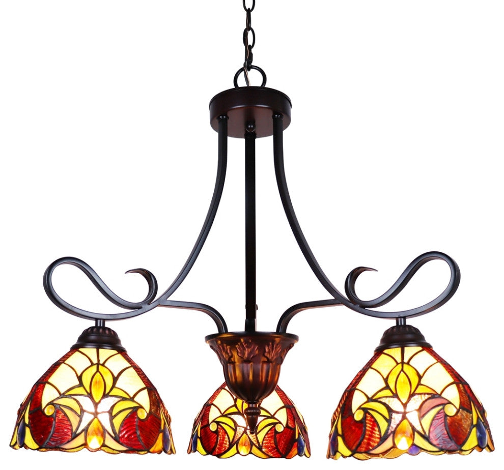 CHLOE Lighting CH38632AV25-DD3 ADIA Dark Bronze 3 Light Mini Chandelier