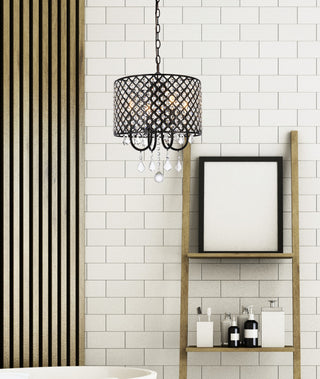Emelia 14" Pendant, Black