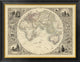 "Eastern Hemisphere, 1851" Framed Canvas Giclee by R.M. Martin, 34x27"