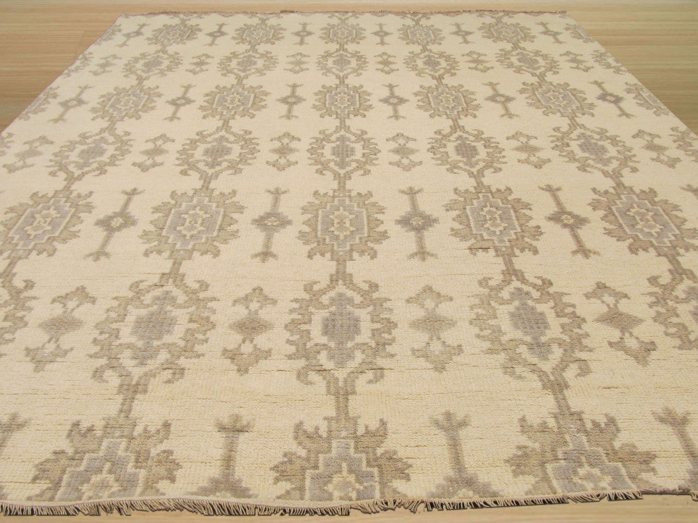 Ivory Traditional Oriental Mono Area Rug