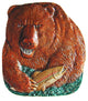 Bear Knobs, Hand-Tinted Pewter