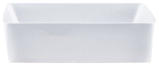 Rectangular White Porcelain Vessel Sink