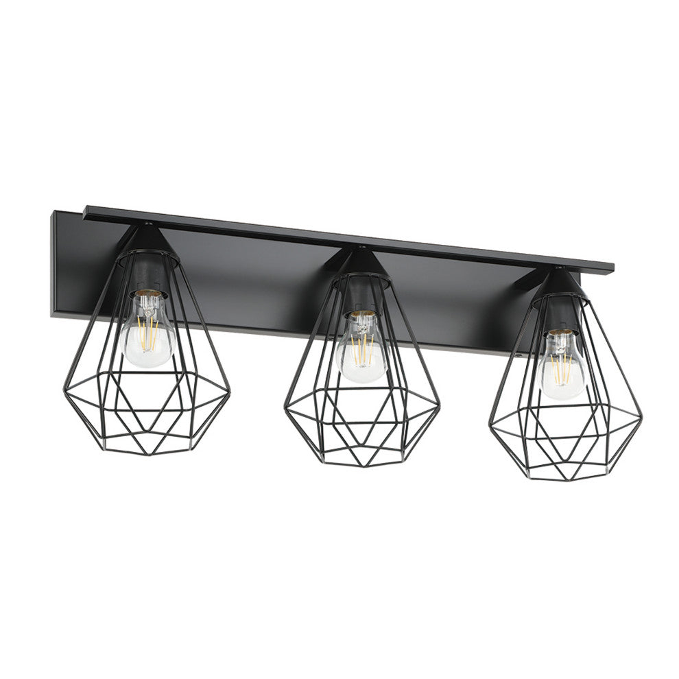 Tarbes 3-Light Bath/Vanity Light, Matte Black