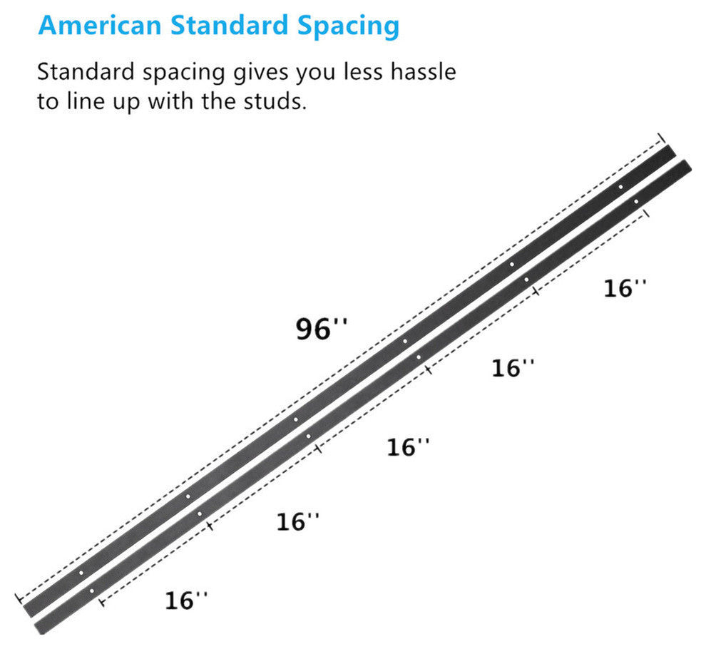 Sliding Barn Door Hardware Kit, Bucks Design, Double Door, 16'