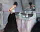 Gustave Caillebotte Woman at a Dressing Table, 20"x25" Wall Decal
