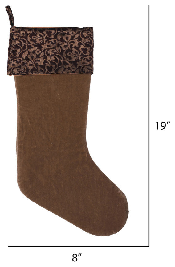 Vickerman Qtx17081 Decorative 8"X19" Brocade Brilliance Christmas Stocking