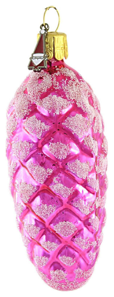 Santa Land Shimmering Pinecone Brites Tree Ornament Boxed Set Nature