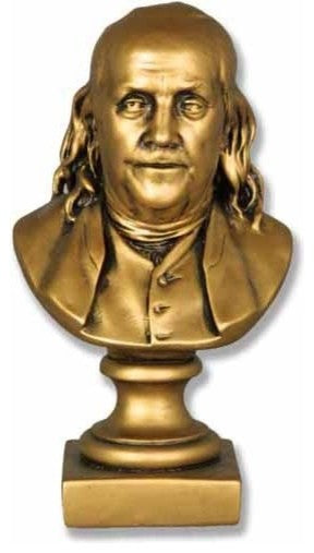 Ben Franklin Bust, 9, Famous Americans Busts