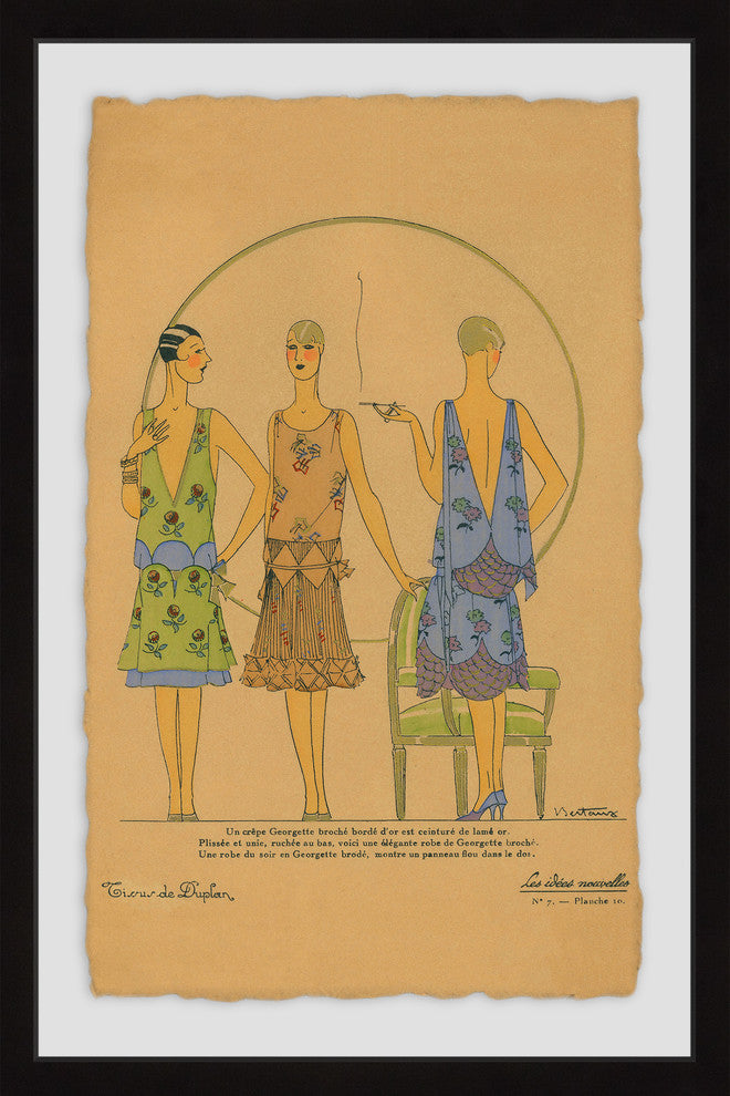 "Gossip Gals" Framed Painting Print, 30"x45"