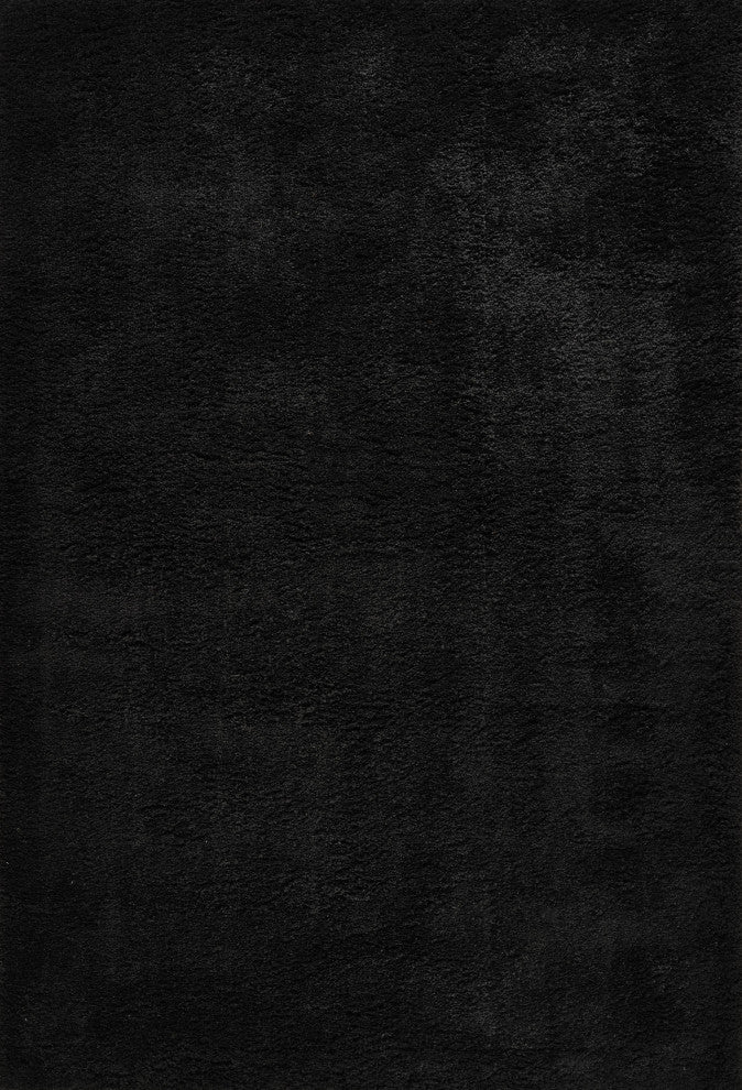 Shag Ivy Black/Rug, Black, 6'6"x9'6"