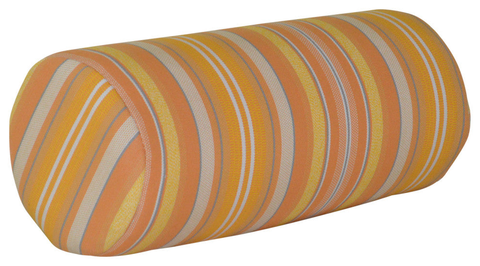 New Hope Chair Head Pillow, Orange Stripe