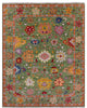 Turkish Oushak Hand Knotted Wool Rug 8' 0" X 10' 1" - Q15653