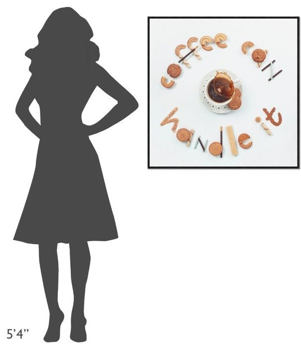 "Food Lettering: Coffee Can Handle It"  by Dina Belenko, 31x31"