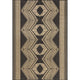 Nuloom Ranya Tribal Indoor/Outdoor Contemporary Area Rug, Dark Grey 4'X6'
