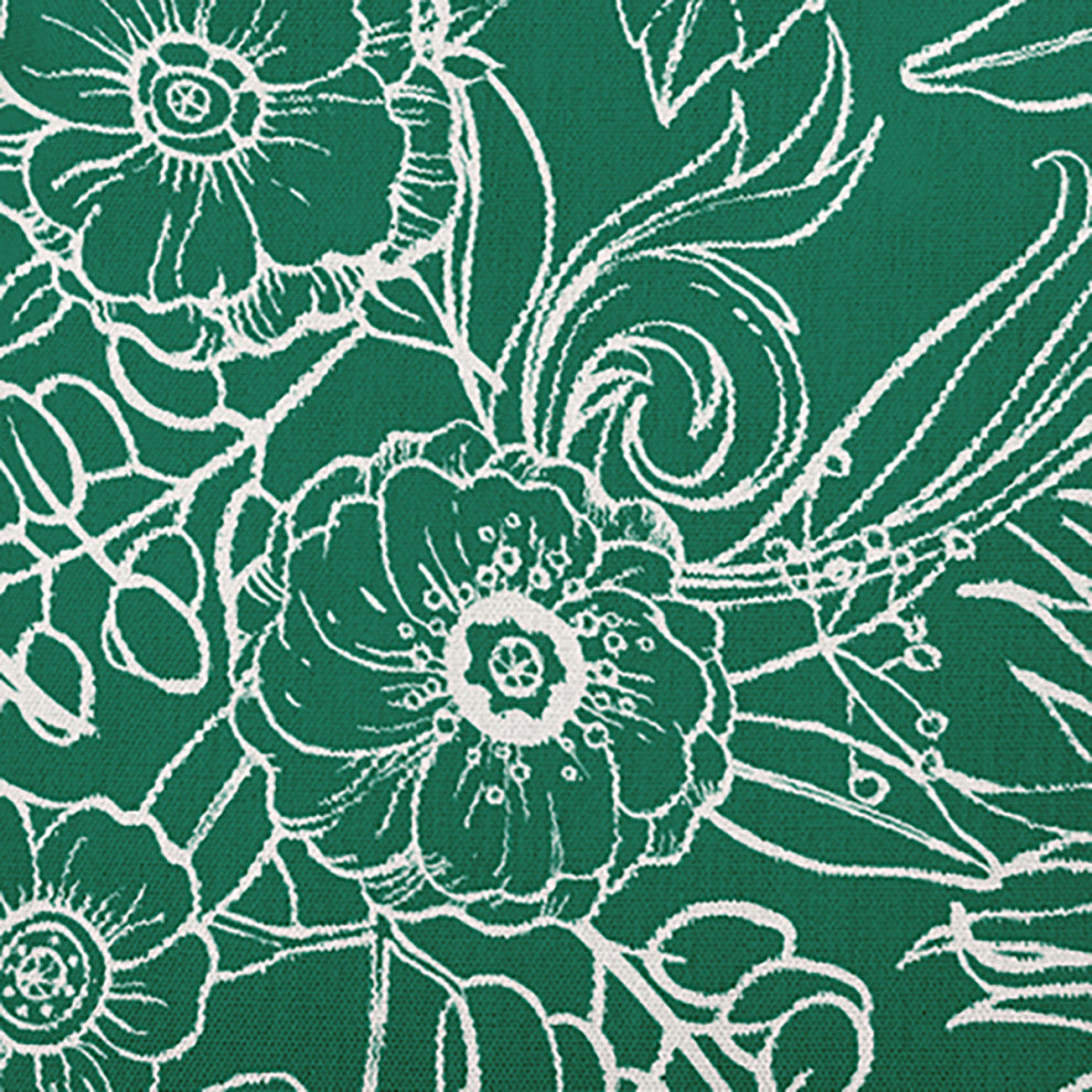 16" x 16" Zentangle Decorative Indoor Pillow, Meadow Green