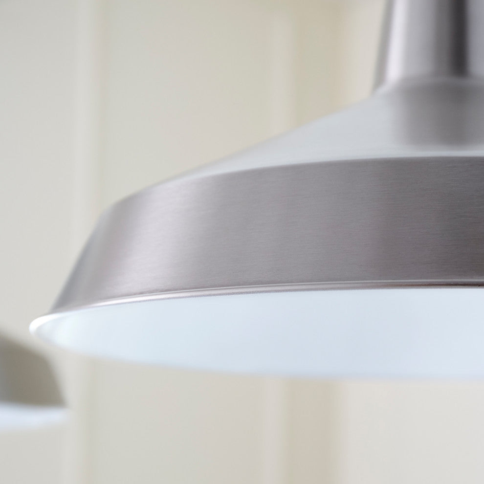 16" Pendant, Satin Nickel
