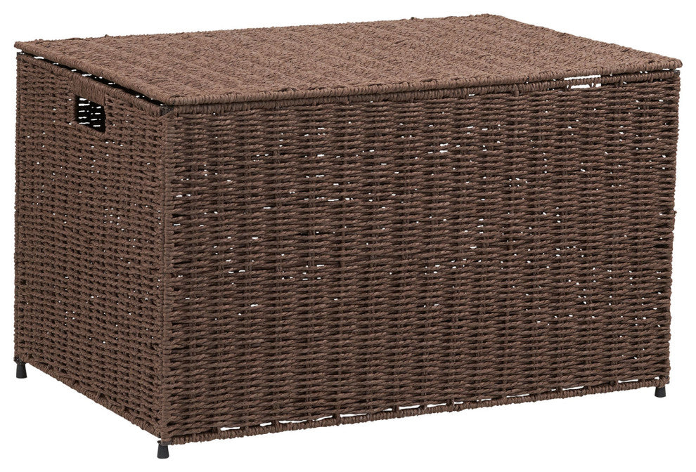 Large Woven Sturge Chest, Paper Rope, Coffee