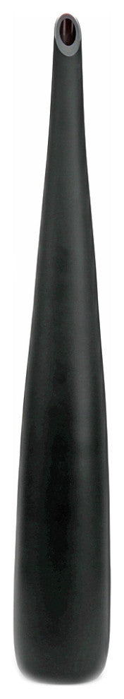 Murano Glass Flute Vase, Black