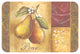 Reversible Plastic Wipe Clean Placemats, Heirloom Apple and Pear, Set of 4
