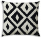 17" Black Diamonds Indoor Outdoor Sewn Throw Pillow