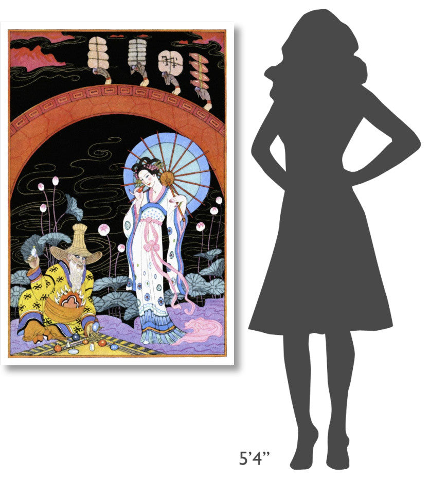 "China" Digital Paper Print by Georges Barbier, 34"x50"