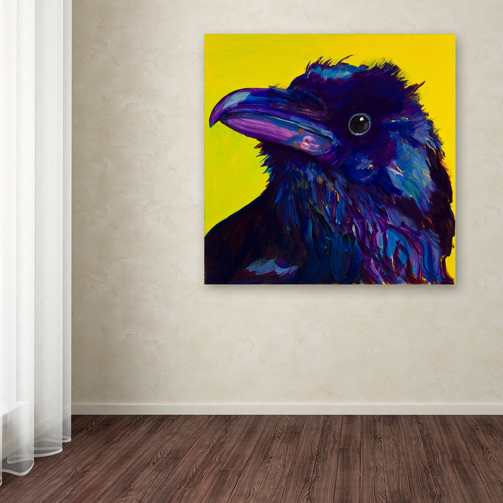Pat Saunders-White 'Corvus' Canvas Art, 14"x14"